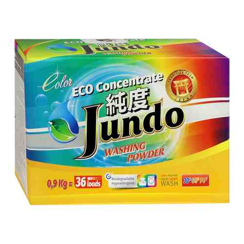 Стиральный порошок Jundo Color концентрированный для цветного белья 900 г арт. 3413635