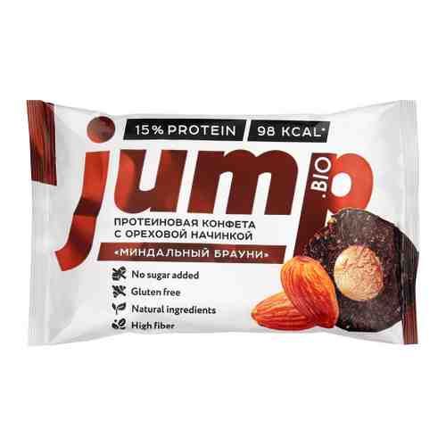 Конфета протеиновая JUMP с ореховой начинкой Миндальный брауни 30 г арт. 3404239