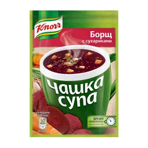 Суп Knorr Чашка супа борщ с сухарями 14.8 г арт. 3054961