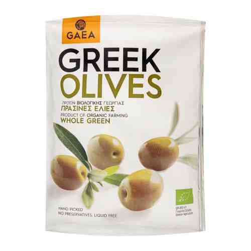 Оливки Gaea Organic зеленые с косточкой 150 г арт. 3414932