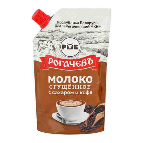 Молоко Рогачевъ сгущенное с сахаром и натуральным кофе 7% 280 г арт. 3402885