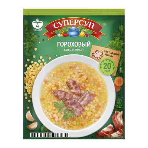 Суп Русский продукт гороховый с беконом 70 г арт. 3073441
