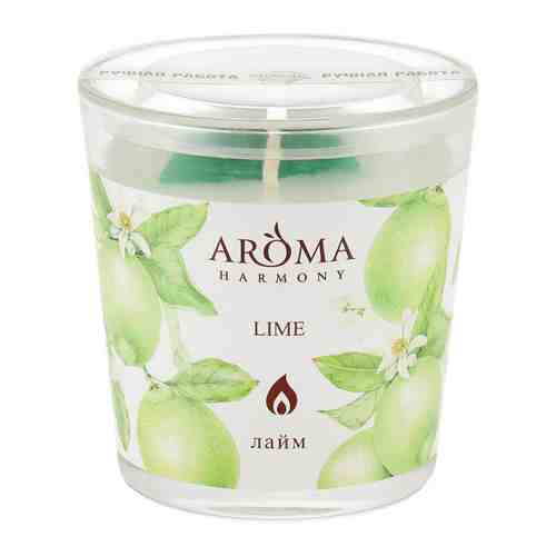 Свеча ароматическая Aroma Harmony Лайм 160 г арт. 3424303