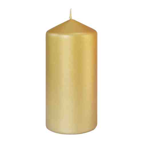 Свеча столовая Duni цвет золотой 50 часов горения 150х70 мм арт. 3416033