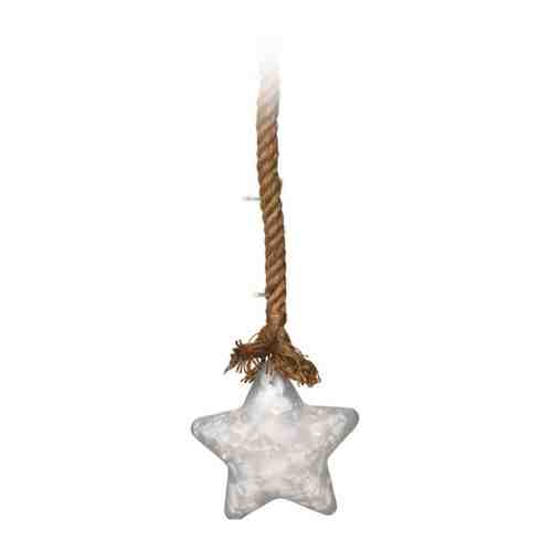 Светильник Koopman звезда 15 см 10 led на джутовой веревке арт. 3505552
