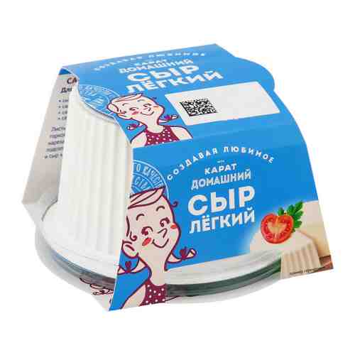 Сыр мягкий Карат Домашний легкий 45% 180 г арт. 3302890