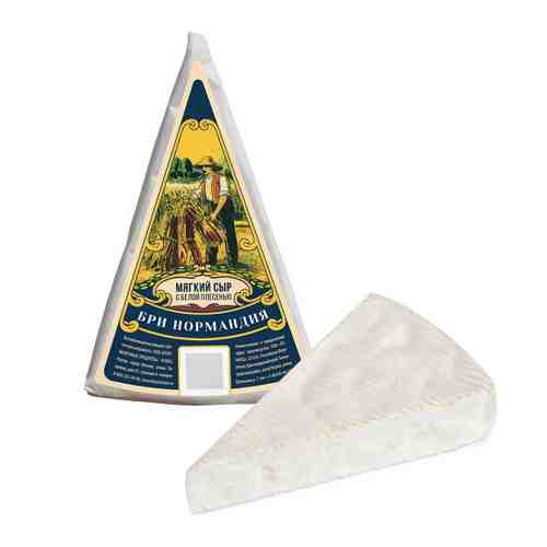 Сыр мягкий Нормандия Бри с белой плесенью 50% 100 г арт. 3367352