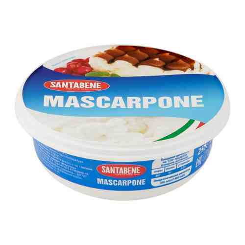 Сыр мягкий Santabene Mascarpone 80% 250 г арт. 3507631