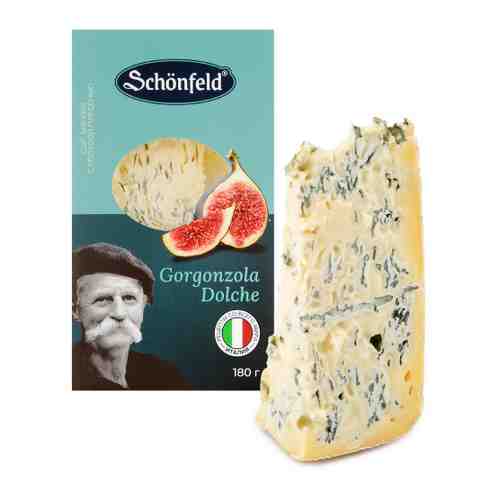 Сыр мягкий Schonfeld Gorgonzola Dolce с голубой плесенью 55% 180 г арт. 3442479