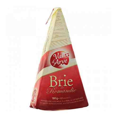 Сыр мягкий Val d'Arve Бри де Романди с белой плесенью 55% 180 г арт. 3367176