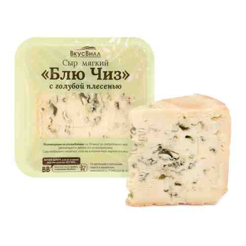 Сыр мягкий ВкусВилл Блю Чиз с голубой плесенью 50% 140 г арт. 3436217
