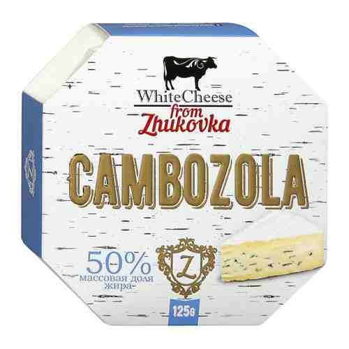 Сыр мягкий WhiteCheese from Zhukovka Камбоцола с голубой плесенью 50% 125 г арт. 3417926