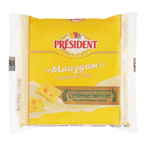 Сыр плавленый President Мааздам нарезка 40% 150 г арт. 3150483