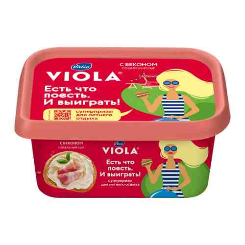Сыр плавленый Valio Viola с беконом 50% 400 г арт. 3255453