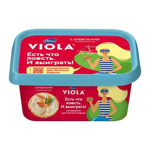 Сыр плавленый Valio Viola с креветками 35% 400 г арт. 3450009