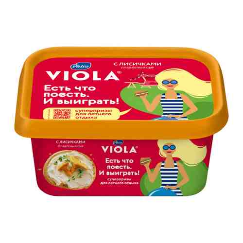 Сыр плавленый Valio Viola с лисичками 50% 400 г арт. 3450008