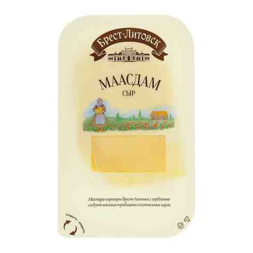 Сыр полутвердый Брест-Литовск Маасдам нарезка 45% 130 г арт. 3457085