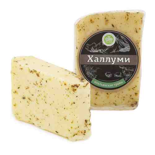 Сыр полутвердый Eco Village Халлуми итальянские травы 45% 200-250 г арт. 3512322