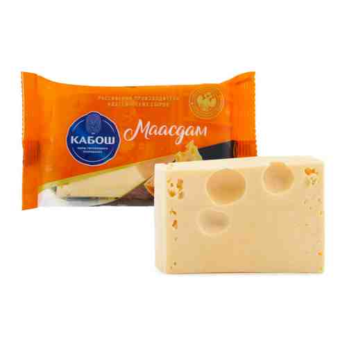 Сыр полутвердый Кабош Маасдам 45% 200 г арт. 3512845