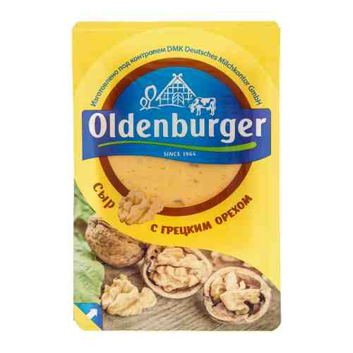 Сыр полутвердый Oldenburger с грецким орехом нарезка 50% 125 г арт. 3507608