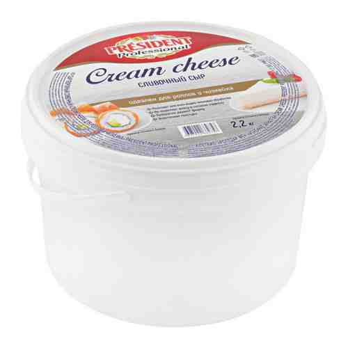 Сыр творожный для роллов и чизкейка President Professional Cream cheese сливочный 65% 2.2 кг арт. 3403477