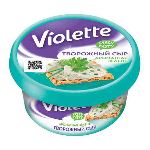 Сыр творожный Карат Violette с зеленью 70% 140 г арт. 3160654