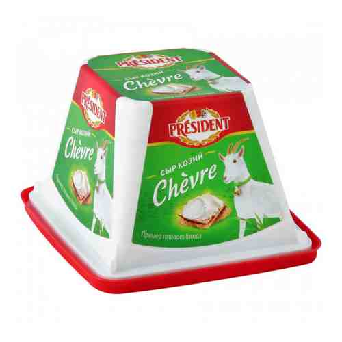 Сыр творожный President Козий Chevre из козьего молока 65% 140 г арт. 3371125