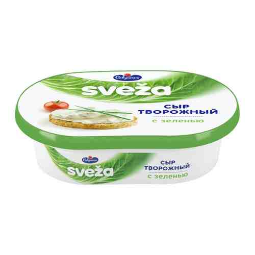 Сыр творожный Sveza с зеленью и луком 60% 150 г арт. 3425004