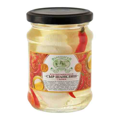 Сыр творожный Верещагин Шанклиш в оливково-растительном масле с перцем 50% 250 мл арт. 3429097