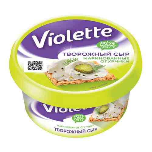 Сыр творожный Violette с огурцами и зеленью 70% 140 г арт. 3521410