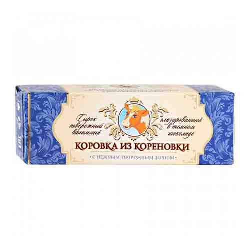 Сырок Коровка из Кореновки творожный ванильный глазированный в темном шоколаде 15% 50 г арт. 3343001