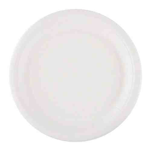 Тарелка одноразовая Duni бумажная неламинированная белая 22 см 20 штук арт. 3392915