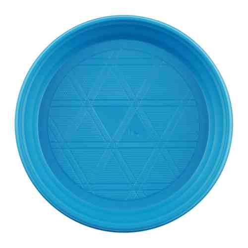 Тарелка одноразовая Мистерия десертная синяя 12 штук арт. 3162834