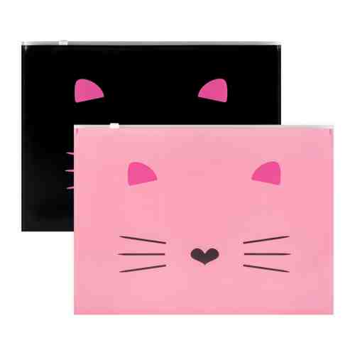 Папка-конверт на молнии №1 School Kitty А4 (2 штуки) арт. 3508911