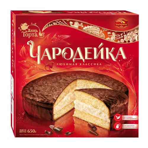 Торт Чародейка Черемушки 650 г арт. 3047635