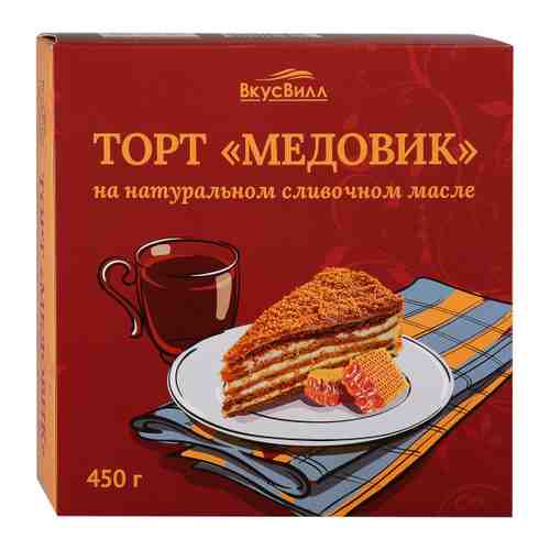 Торт Медовик замороженный ВкусВилл 450 г арт. 3385583