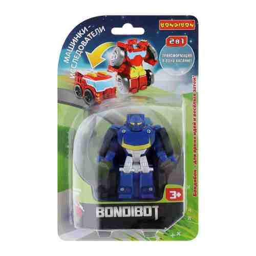 Трансформер Вondibon 2в1 Bondibot робот-машинка исследователь синий арт. 3446056