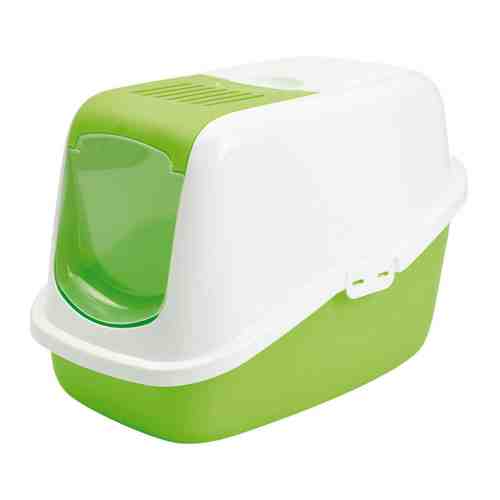 Туалет-домик Savic Nestor светло-зеленый для кошек 56х39х38.5 см арт. 3288447