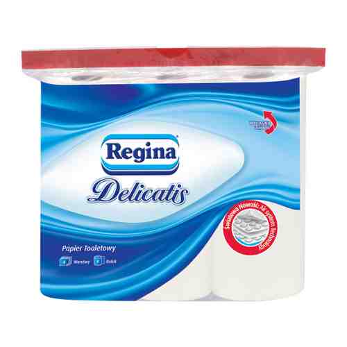Туалетная бумага Regina Деликатис белая 4-слойные 9 рулонов арт. 3493541