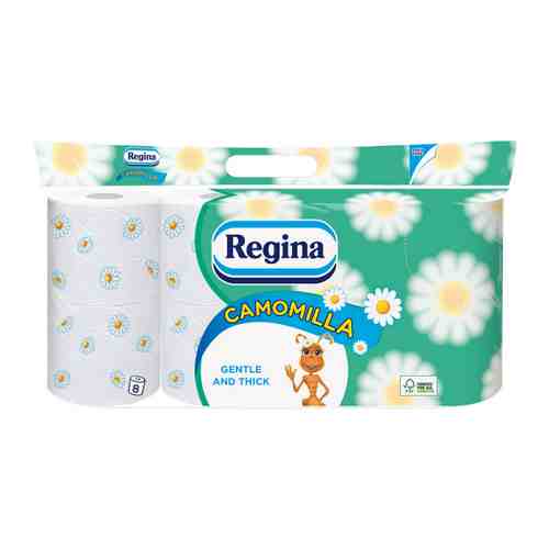 Туалетная бумага Regina Ромашка 3-слойные 8 рулонов арт. 3493533