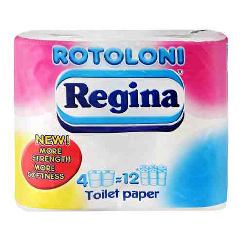 Туалетная бумага Regina Ротолони 2-слойные 4 рулона арт. 3493529