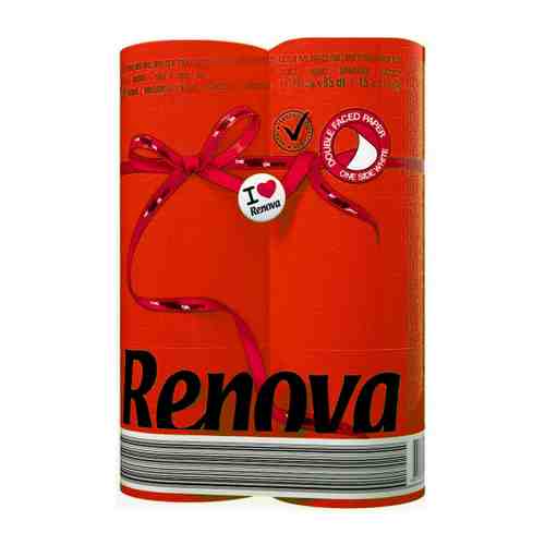 Туалетная бумага Renova Red Lable Red 2-слойные 6 рулонов арт. 3506261
