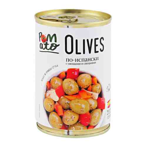 Оливки Pomato по-испански с овощами и специями 300 г арт. 3447576