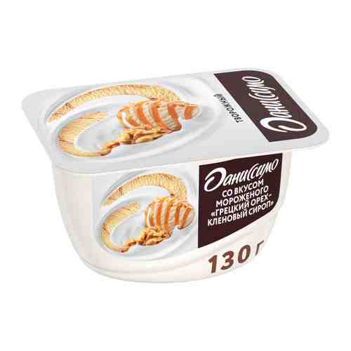 Творожок Даниссимо со вкусом мороженого с грецким орехом и кленовым сиропом 5.9% 130 г арт. 3356351