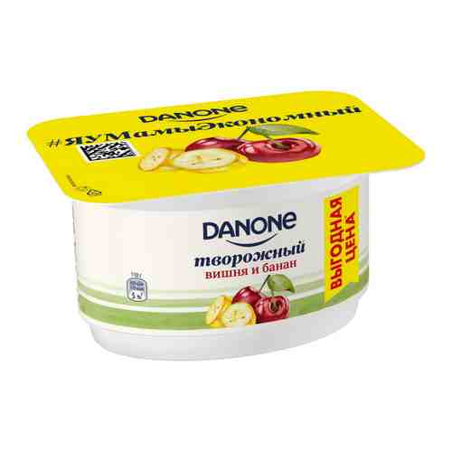 Творожок Danone с вишней и бананом 3.6 % 110 г арт. 3510444