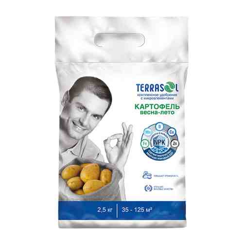 Удобрение Terrasol минеральное для картофеля с микроэлементами 2.5 кг арт. 3511835