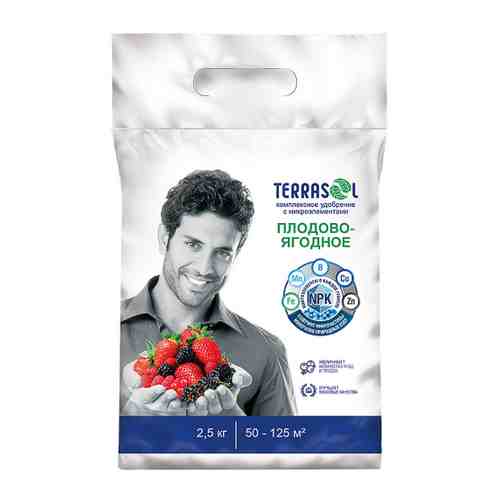 Удобрение Terrasol минеральное плодово-ягодное с микроэлементами 2.5 кг арт. 3511799