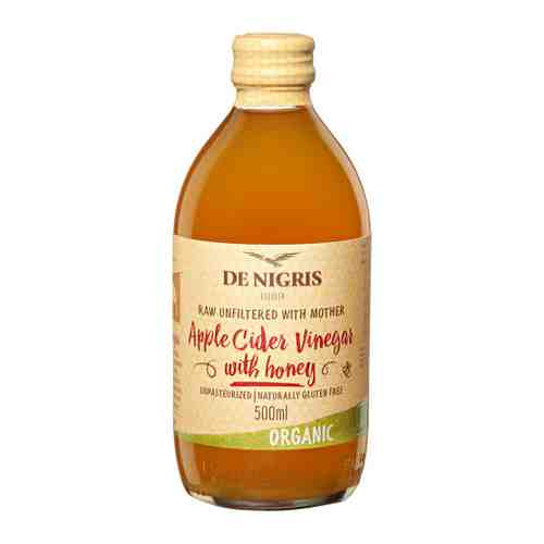 Уксус De Nigris Organic яблочный с медом нефильтрованный 500 мл арт. 3434171