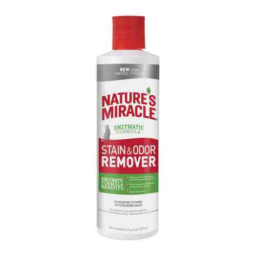 Уничтожитель запаха и пятен 8in1 Nature’s Miracle Remover универсальный для кошек 473 мл арт. 3416242