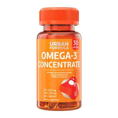 Urban Formula Omega-3 Concentrate DHA EPA Омега-3 концентрат ДГК ЭПК (30 капсул) арт. 3443853